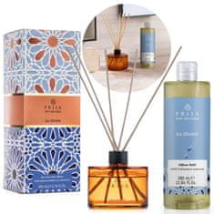 PRIJA PRIJA Jus d'Ambre Luksuzni set: aromatične dišavne palčke 200 ml + NAPOLNILO/REZERVNO 380 ml, TRAJNA PREMIUM dišava