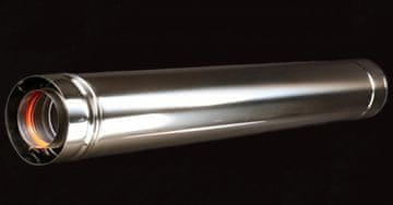 shumee Dimniška cev DN 80/125 L=500 zrak-dimni plini s tesnilom za kondenzacijske in turbo kotle