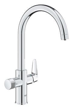 shumee Grohe Blue Pure BauCurve filtrirna pipa s 150° vrtljivim izlivom v obliki črke "C", kromirana
