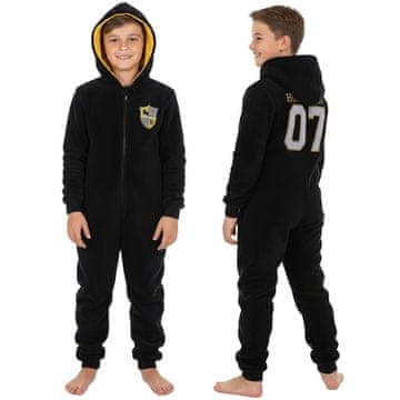 sarcia.eu HARRY POTTER Hufflepuff Enodelne otroške pižame, tople flisaste pižame, onesie, kapuco pižame