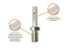 shumee Adapter za izvijač in sveder M14 HEX 3/8"" / TEGER
