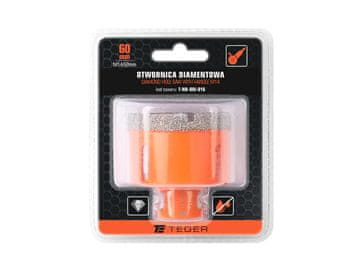 shumee Diamantna vrtalna žaga z vpenjalno glavo M14/60 mm / TEGER