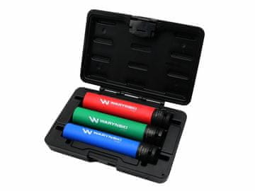 shumee Komplet 1/2" udarnih nastavkov za lahka platišča iz CrMo jekla, dolžine 17, 19, 21 mm, dolžine 150 mm, s pokrovom. Waryński