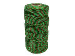 shumee Pletena vrvica za energizer 2,5mm, 3x0,20mm SS zeleno-oranžna 100m, Royal Farm