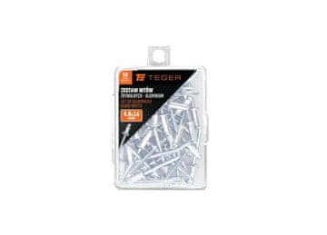 shumee Komplet aluminijastih slepih zakovic (4,8x16mm) / 50 kos / TEGER