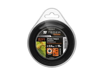 shumee Trimer rezalna nitka HEAVY DUTY (z jedrom) / Okrogla / 2,4 mm / 15 m Extreme / TEGER