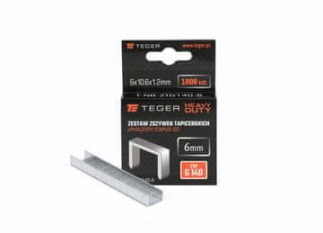 shumee Set tapetniških sponk HEAVY DUTY (tip G/140) 6/10,6/1,2 mm / 1000 kos / TEGER
