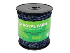 shumee Pletena vrvica za električni polnilec 3mm, 3x0,50mm SS črno modra 200m, Royal Farm