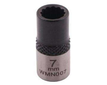 shumee 1/4" nastavek šesterokotni. 7 mm. CrV50BV30. DIN 3124. Waryński