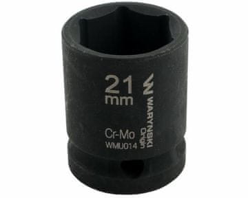 shumee 1/2" šesterokotni udarni ključ. 21 mm. CrMo. DIN 3129. Waryński