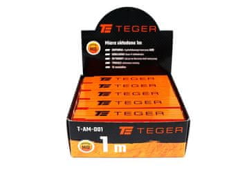 shumee 1 m plastični zložljivi merilni trak na zaslonu TEGER, naprodaj v paketih po 20