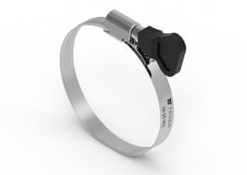 shumee Vpenjalni trak z gumbom 16-25 polž (objemka W2 - nerjaveče jeklo) širina 9 mm (pretisni omot) TEGER (naprodaj v pakiranjih po 15)