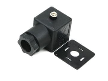 shumee Električni vtič (črn) 12V 24V (SP666) za napajanje elektromagnetnih tuljav s tesnilom Waryński