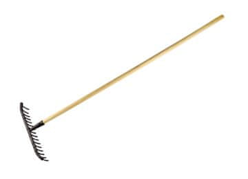 shumee Kovinske grablje za kamen z 18 zobmi na lesenem ročaju - Extra strong / TEGER (paket 5 kom)