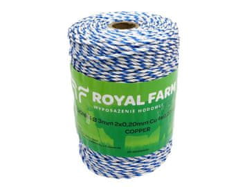shumee Pletena žica za električni polnilec 3mm, 2x0,20mm Cu, 4x0,20mm SS belo-modra 200m, Royal Farm
