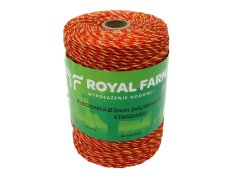 shumee Pletena vrvica za energizer 2mm, 3x0,16mm SS rumeno-oranžna 400m, Royal Farm