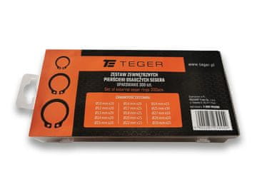 shumee Garnitura zunanjih varovalnih obročev TEGER (naprodaj v kompletih po 300)
