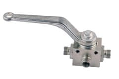 shumee 3-potni hidravlični krogelni ventil 3/2 M14x1,5 08L z montažnimi luknjami 500 bar Waryński