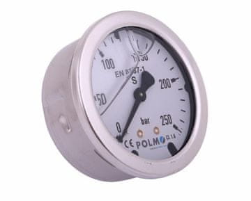 shumee Glicerinski manometer M63 0-250 bar zadnji priključek G1/4" POLMO