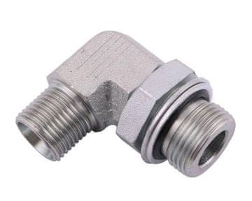 shumee Hidravlično koleno 90 DOLG s kontra M22x1,5 z X tesnilom M18x1,5