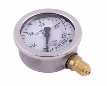 shumee Glicerinski manometer M63 0-250 bar spodnji priključek G1/4" POLMO