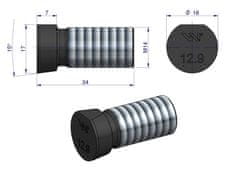 shumee Celoten ovalni plužni vijak, enostransko odrezan, M14x34 mm, razred 12.9, za Kverneland Waryński M14X34OV1 (prodaja se po 25 kosov)