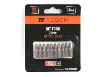 shumee TORX nastavek 25 mm/T20 (SET 10 KOSOV) / TEGER