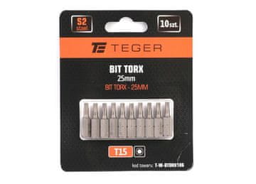 shumee TORX nastavek 25 mm/T15 (SET 10 KOSOV) / TEGER