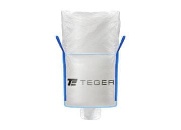 shumee Velika vreča 500 kg. 90 x 90 x 90. 4 ročaji. Objemka/odtočni lijak. Vrvica/TEGER