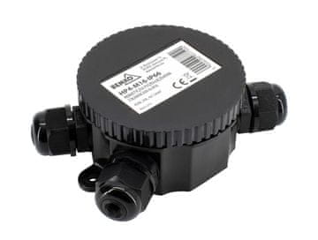 shumee Univerzalna hermetična okrogla razdelilna omarica z vijačno ključavnico in x4 uvodnicami IP66