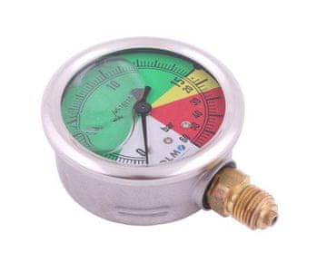 shumee Glicerinski manometer M63 0-15/60 bar, navoj G1/4"" spodnji priključek, kislinsko obstojno ohišje. Škropilnica POLMO