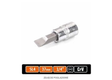 shumee Nasadni ključ 1/4" z nastavkom SL 37 mm/SL4 / TEGER