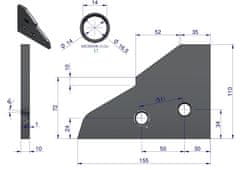 shumee Desna drsna konica za Kuhn boron jeklo WARYŃSKI