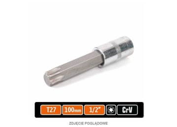 shumee Nasadni ključ 1/2" z nastavkom TORX 100 mm/T27 / TEGER