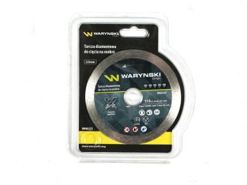 shumee Diamantna plošča za mokro rezanje, polna, 115 x 22,23 mm, Waryński