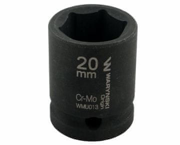 shumee 1/2" šesterokotni udarni ključ. 20 mm. CrMo. DIN 3129. Waryński