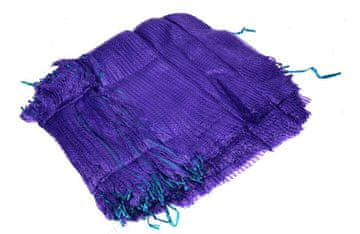 shumee Raschel vreča 10-15kg z vrvico, vijolična (paket vsebuje 100 kos.)