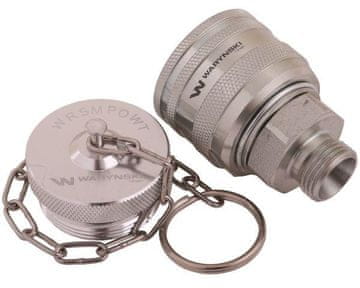 shumee Set - čep ventila (Bizon) M18x1,5 privit (ZSR6160102) z navojnim pokrovom/aluminijastim pokrovom Waryński