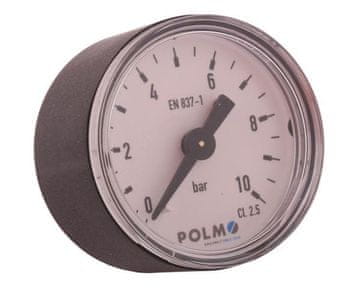 shumee Suhi manometer M40 0-10 bar navoj G1/8"" zadnji priključek plastično ohišje POLMO