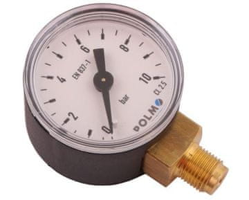 shumee Suhi manometer M40 0-10 bar navoj G1/8"" spodnji priključek plastično ohišje POLMO