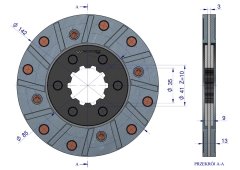 shumee Zavorni disk 3134666R93 CASE. Waryński
