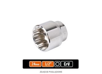 shumee Ključ nasadni 1/2"" dvanajstkraki 24 mm / TEGER