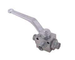 shumee 3-potni hidravlični krogelni ventil 3/2 M18x1,5 12L z montažnimi luknjami 500 bar Waryński