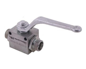 shumee 3-potni hidravlični krogelni ventil 3/2 M22x1,5 15L z montažnimi luknjami 500 bar Waryński