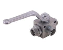 shumee 3-potni hidravlični krogelni ventil 3/2 M22x1,5 15L z montažnimi luknjami 500 bar Waryński