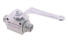 shumee 2-potni hidravlični krogelni ventil 2/2 M22x1,5 15L z montažnimi luknjami 500 bar Waryński