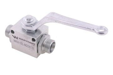 shumee 2-potni hidravlični krogelni ventil 2/2 M22x1,5 15L z montažnimi luknjami 500 bar Waryński