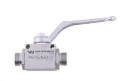 shumee 2-potni hidravlični krogelni ventil 2/2 M22x1,5 15L z montažnimi luknjami 500 bar Waryński