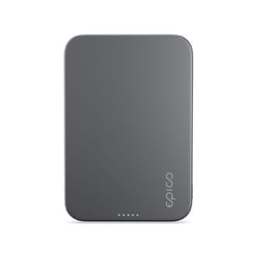 EPICO magnetna polnilna baterija, 5000 mAh, MagSafe, temno siva
