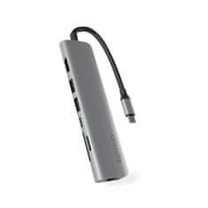 EPICO priklopna postaja, HDMI 8K, 7-v-1, temno siva